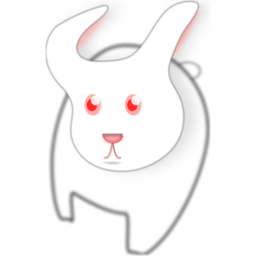 Download free red eye animal white rabbit icon